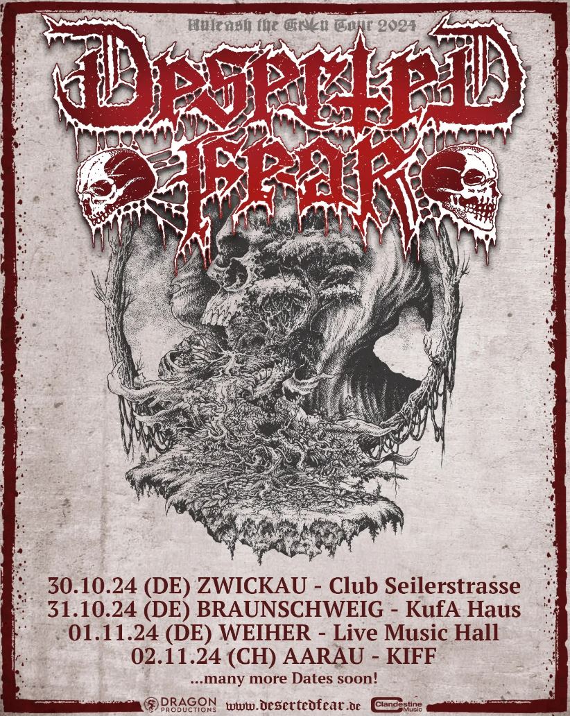 news: Dragon Productions präsentiert DESERTED FEAR auf Tour 2024