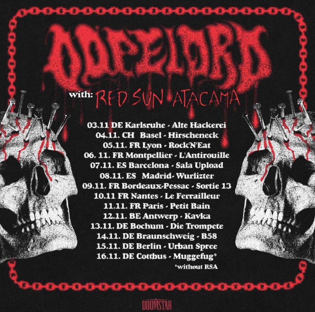 news: Dopelord are to embark on their European tour 2024 with special guests Red Sun Atacama
