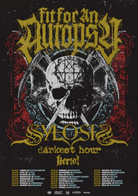 news: FIT FOR AN AUTOPSY – kündigen neue Tourdaten 2024 für Europa an