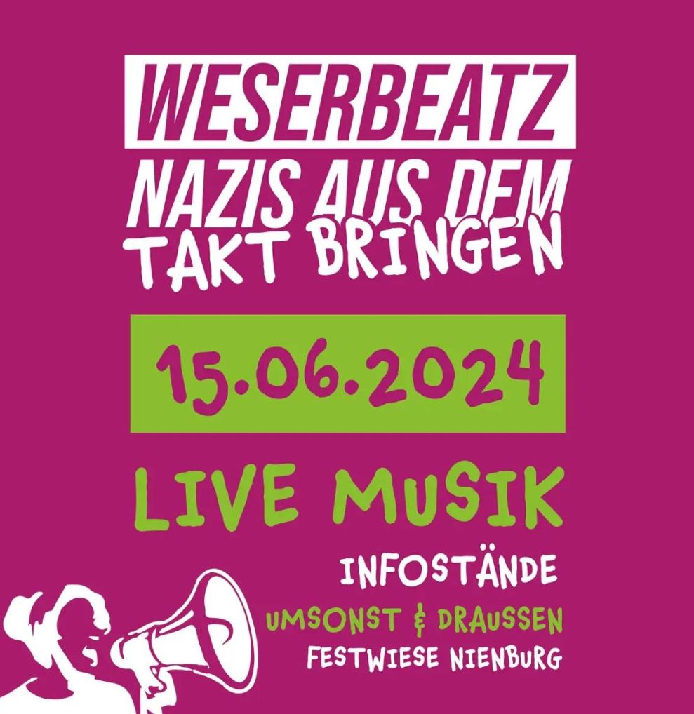 news: WESERBEATZ – Umsonst & draußen Open Air – 15. Juni 2024 in Nienburg/Weser –