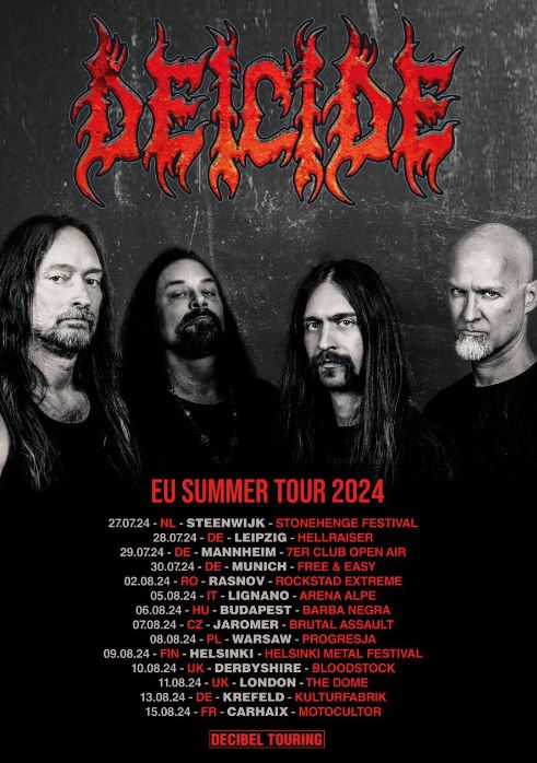 news: DEICIDE – EU Summer Tour 2024