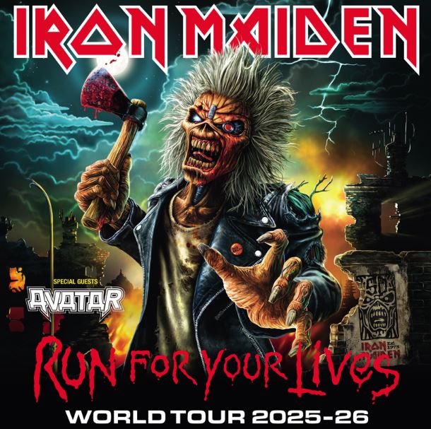 news: IRON MAIDEN kündigen ihre „RUN FOR YOUR LIVES WORLD“-TOUR 2025/26 an