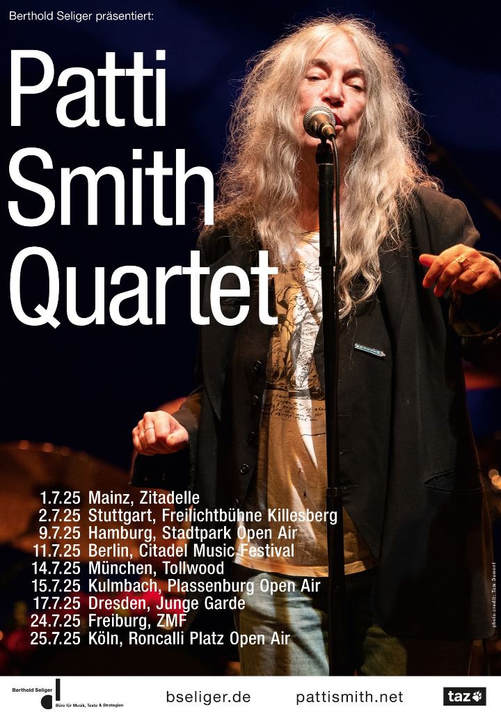 news: Patti Smith Quartet – Tour 2025