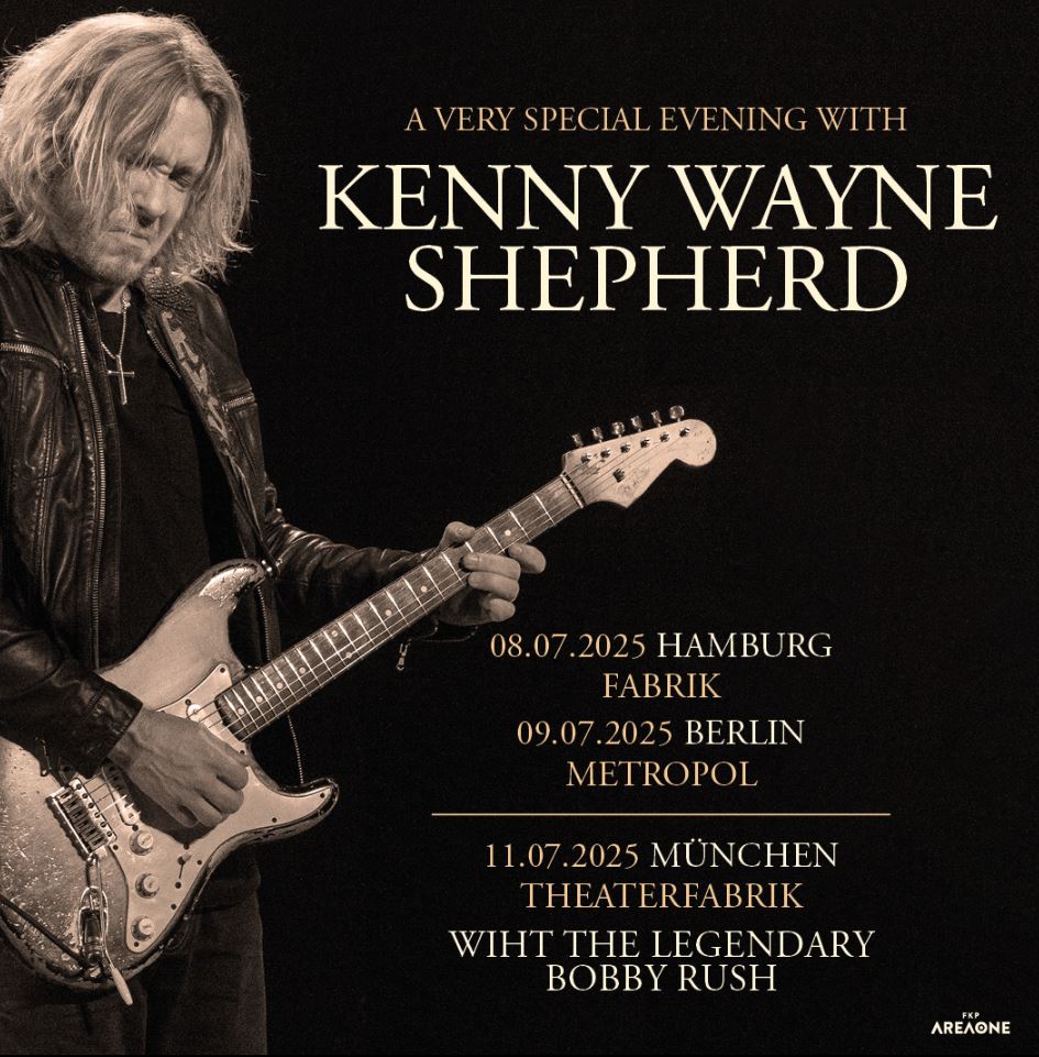 news: Kenny Wayne Shepherd kommt im Sommer 2025 für drei Shows nach Deutschland