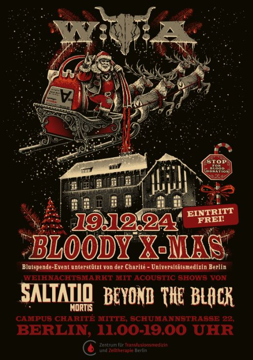 news: W:O:A kündigt „Bloody X-Mas Markt“ an; 19.12.24 in Berlin