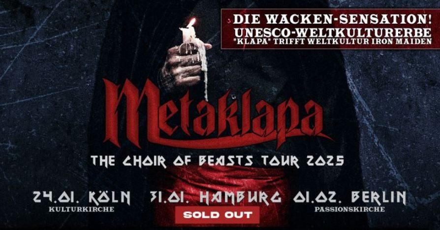 news: METAKLAPA – erstes Date der „The Choir Of Beasts Tour“ ausverkauft