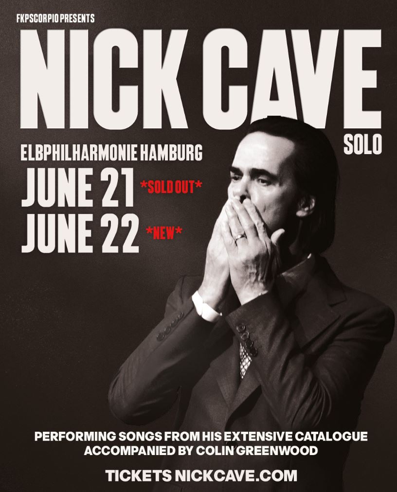 news: Konzerte mit Nick Cave in der Hamburger Elbphilharmonie vermelden ausverkauft