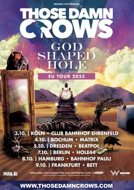 news: Those Damn Crows 2025 – Headline-Tour in sechs deutschen Städten