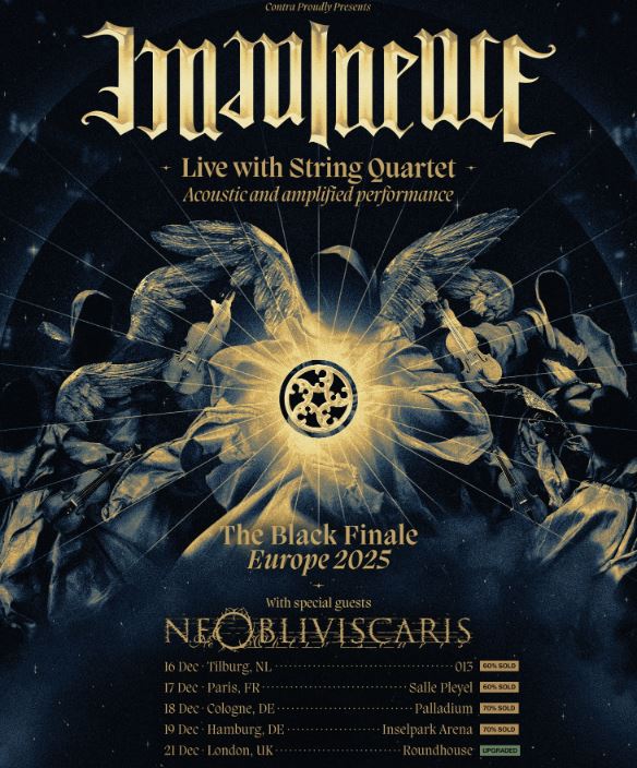 news. IMMINENCE im Dezember 2025 auf Europatour „The Black Finale“