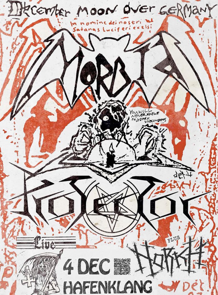 Morbid, Protector & Norkh „December Moon over Germany“ in Hamburg, Hafenklang am 04.12.25